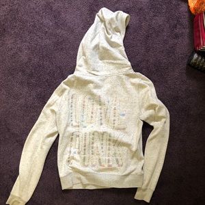 Pink zip up hoodie